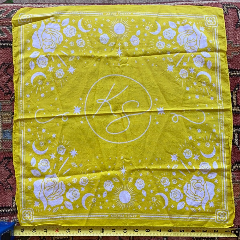 Kendra Scott Yellow/White Bandana